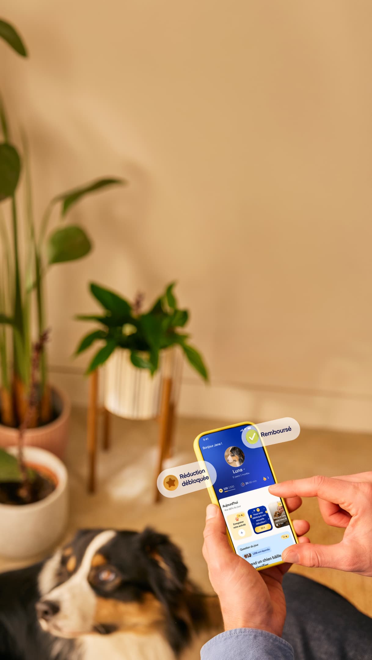 Hero App page FR mobile